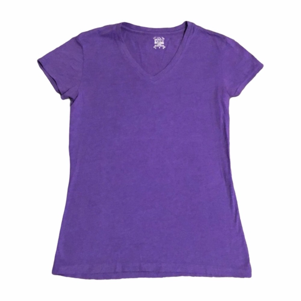 Purple V-neck